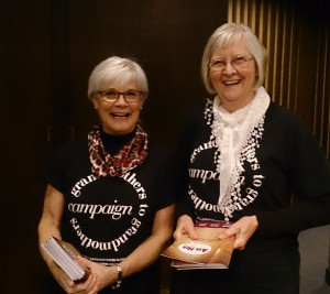 Wendy Legaarden and Joyce Madsen from The GANG's Education Committee