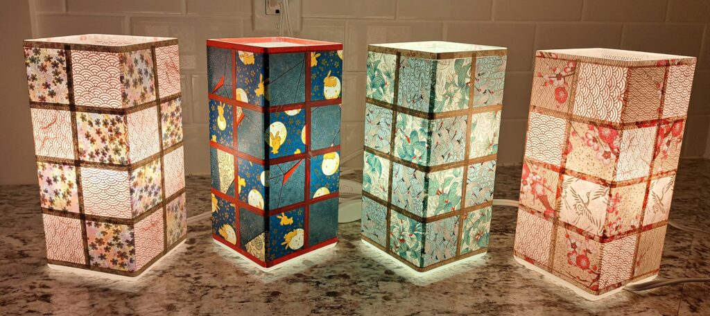 decoupage lamp, craft